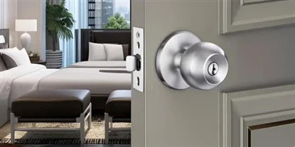 Pegangan pintu pedesaan dan kunci